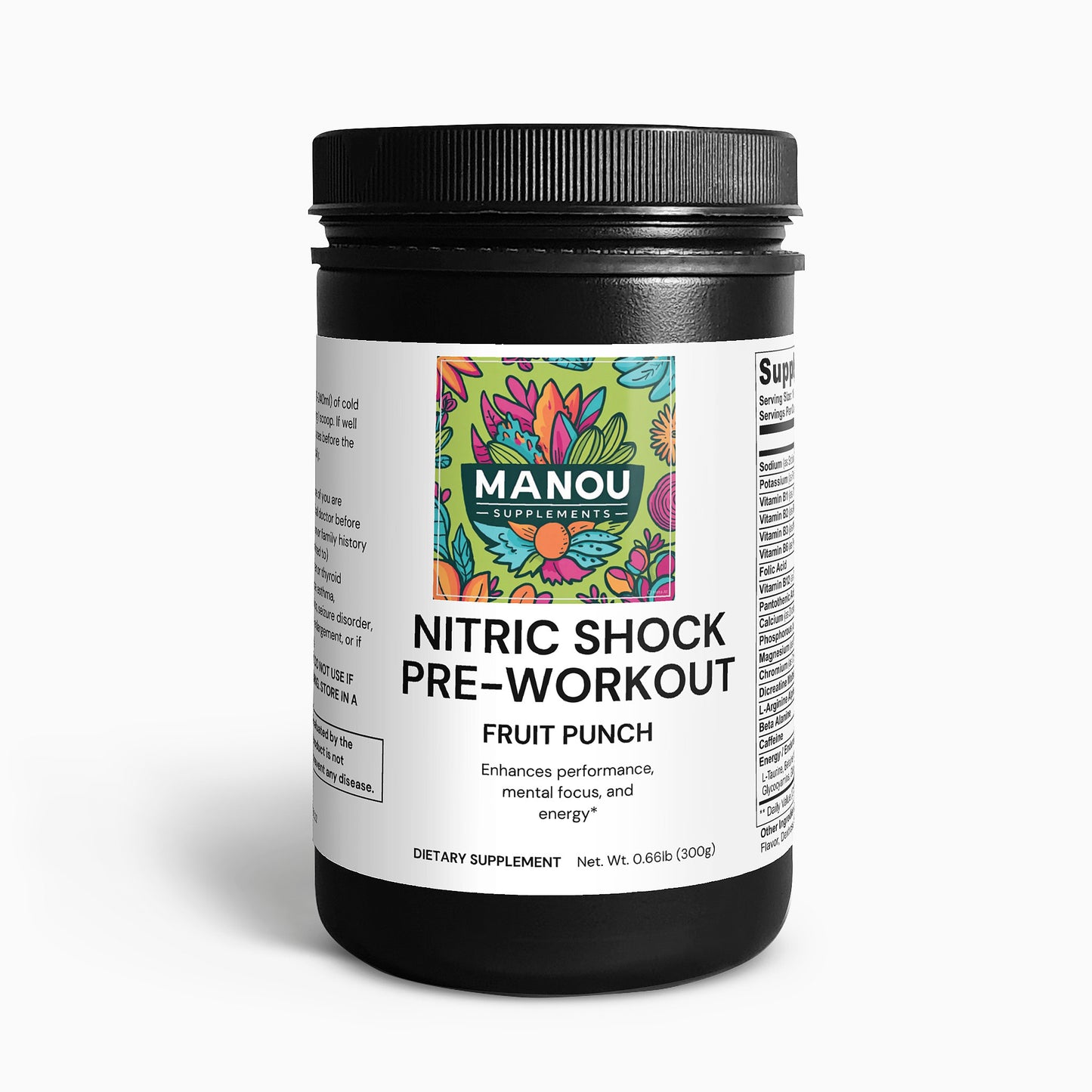 Nitric Shock Pre-Workout Powder (Fruit Punch)“Your 5 AM Alarm Just Met Its Assassin”