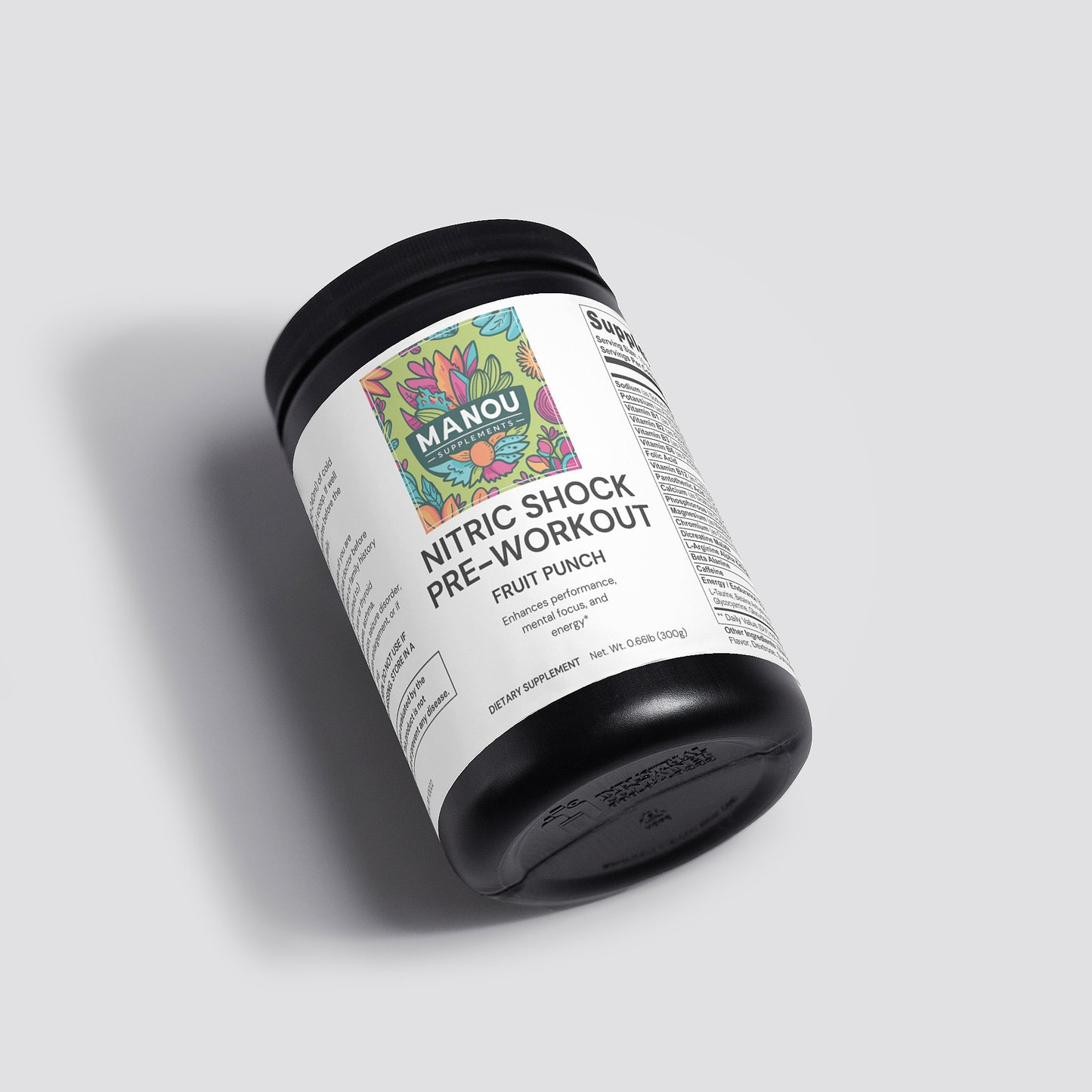 Nitric Shock Pre-Workout Powder (Fruit Punch)“Your 5 AM Alarm Just Met Its Assassin”