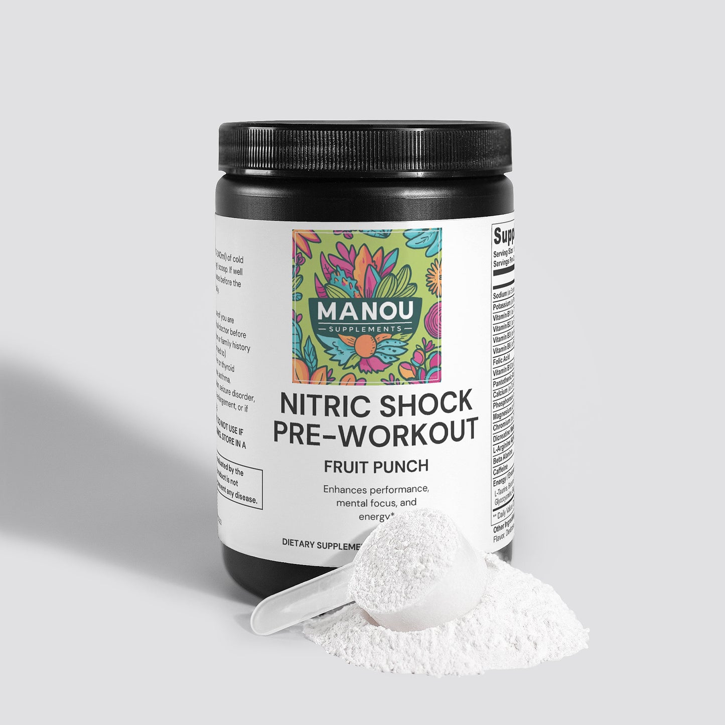 Nitric Shock Pre-Workout Powder (Fruit Punch)“Your 5 AM Alarm Just Met Its Assassin”