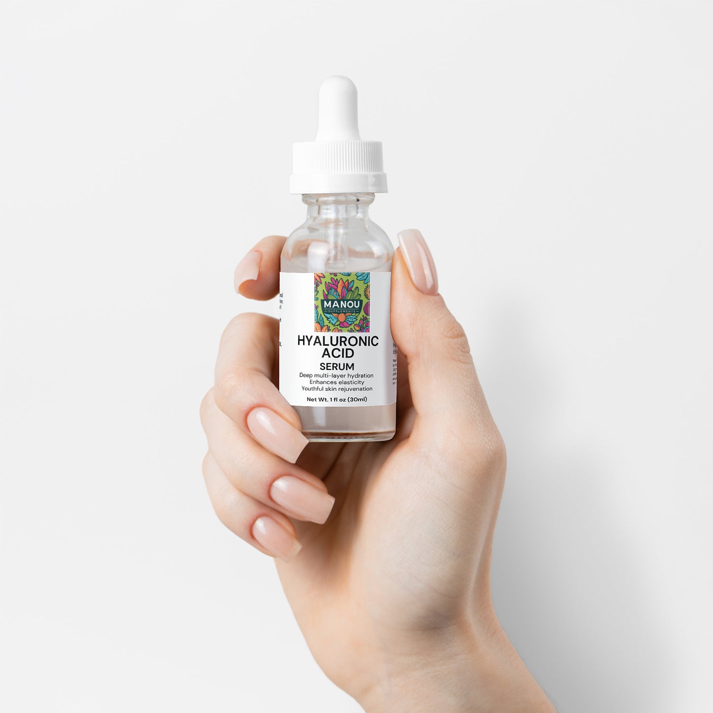 Premium Hyaluronic Acid Face Serum - With Vitamin B5 & Ceramides - Deep Moisture