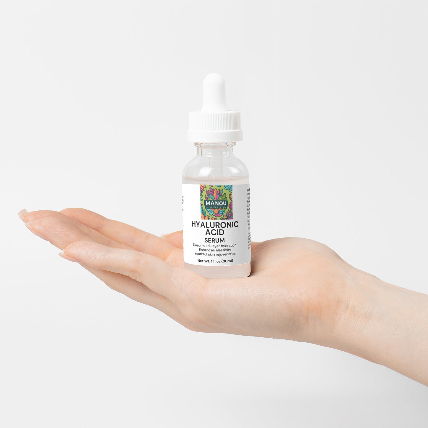 Premium Hyaluronic Acid Face Serum - With Vitamin B5 & Ceramides - Deep Moisture