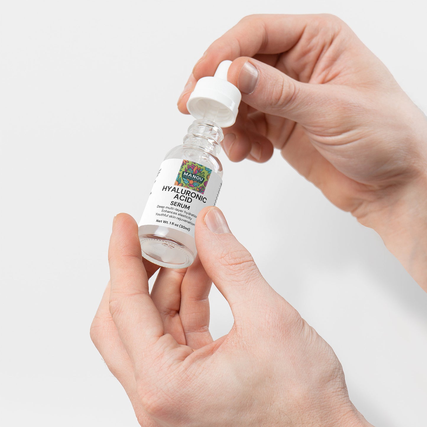 Premium Hyaluronic Acid Face Serum - With Vitamin B5 & Ceramides - Deep Moisture