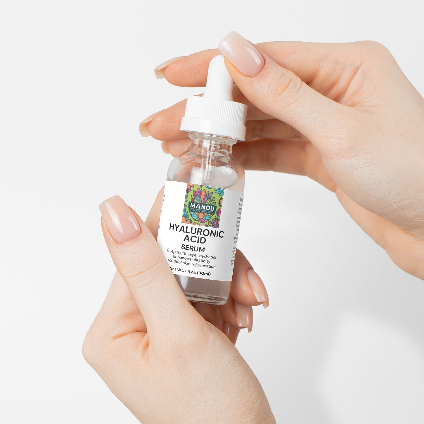 Premium Hyaluronic Acid Face Serum - With Vitamin B5 & Ceramides - Deep Moisture