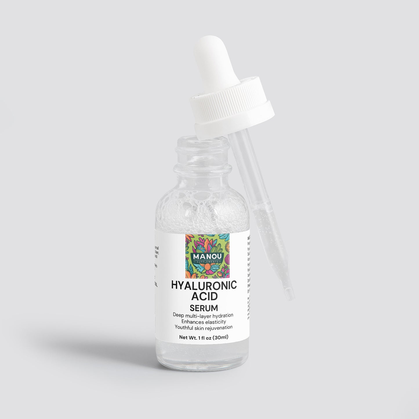 Premium Hyaluronic Acid Face Serum - With Vitamin B5 & Ceramides - Deep Moisture
