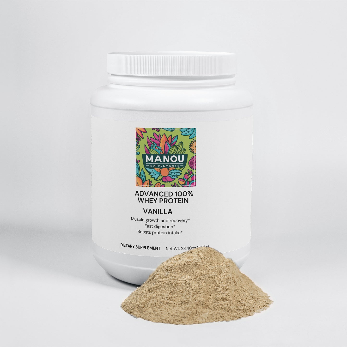 "Supreme Vanilla Whey: Clean Fuel, Timeless Taste"