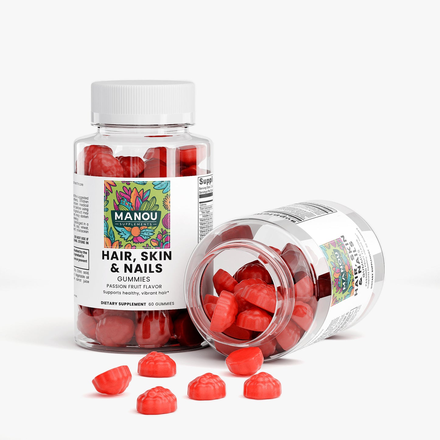 Hair Skin & Nails Gummies with Biotin & Collagen - Extra Strength Growth