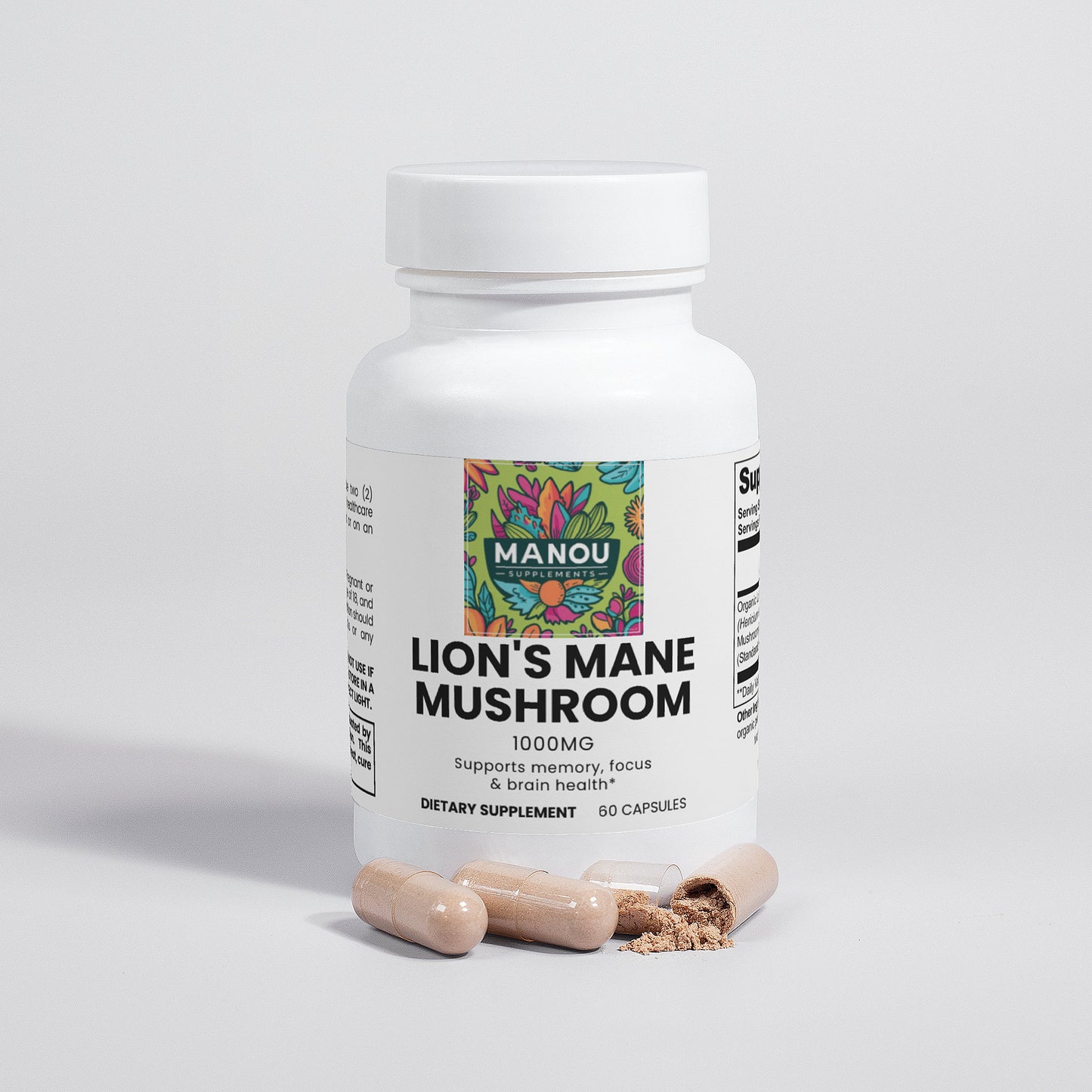 POTENT Lion's Mane Extract Nootropic Supplement - Support Mental Clarity & Cognitive Function