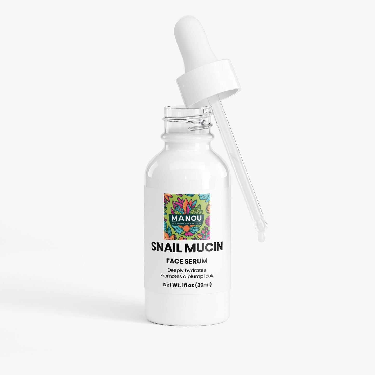 Viral Snail Mucin Face Serum w/ Hyaluronic Acid & Collagen | Intense Hydration, Plump & Glow | K-Beauty Glass Skin | For Dry, Dull Skin | Fast-Absorbing