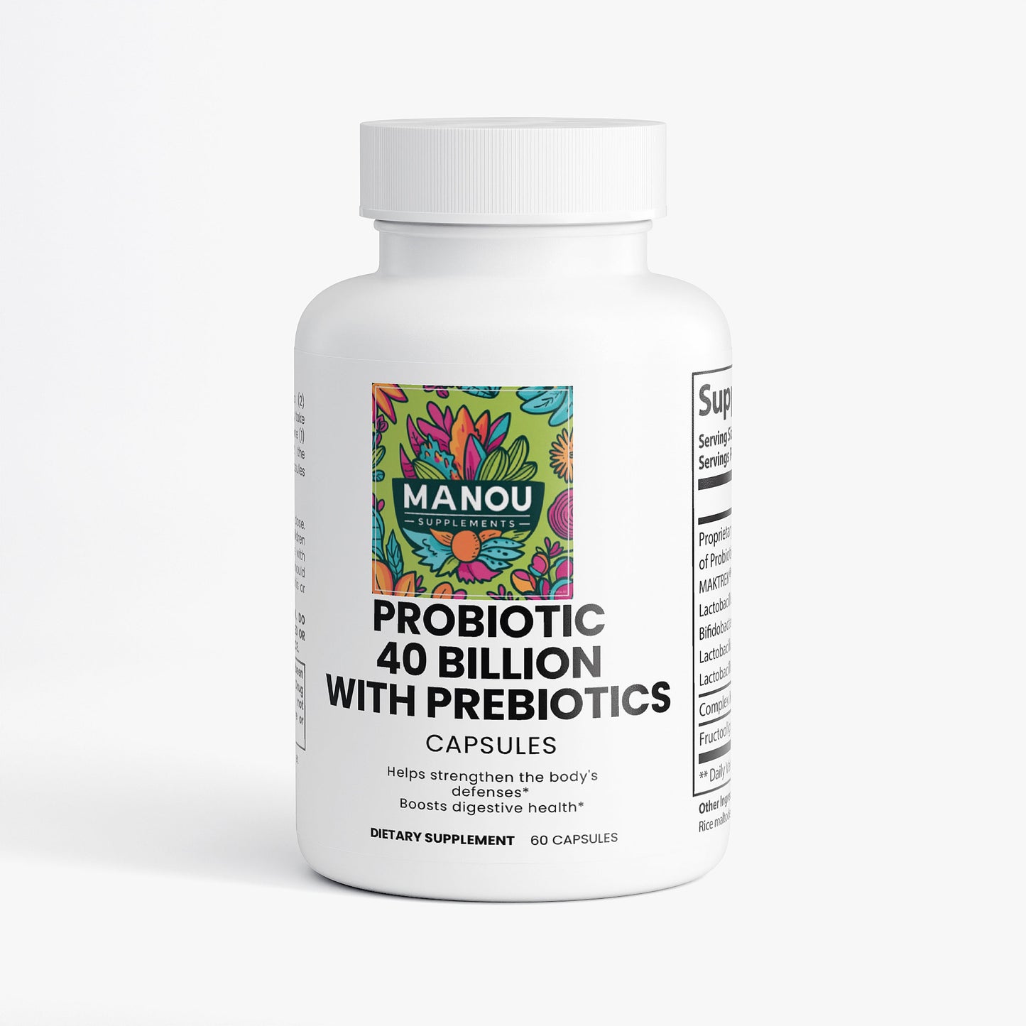 Probiotic 40 Billion with Prebiotics Premium Digestive Enzymes - Nutrient Absorption Aid - Bloating Relief & Energy Support