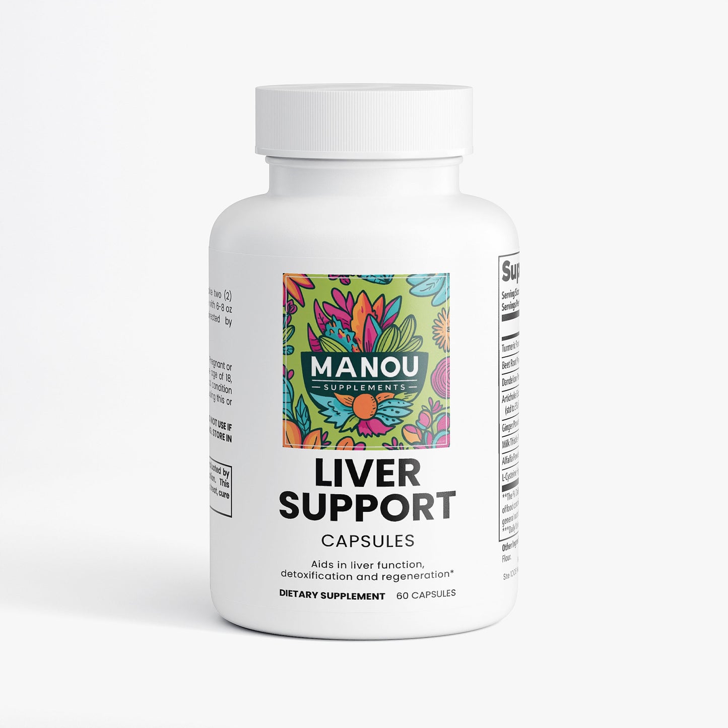 Liver Support Supplement - Milk Thistle, Turmeric & Beetroot - USA Made Detox & Cleanse