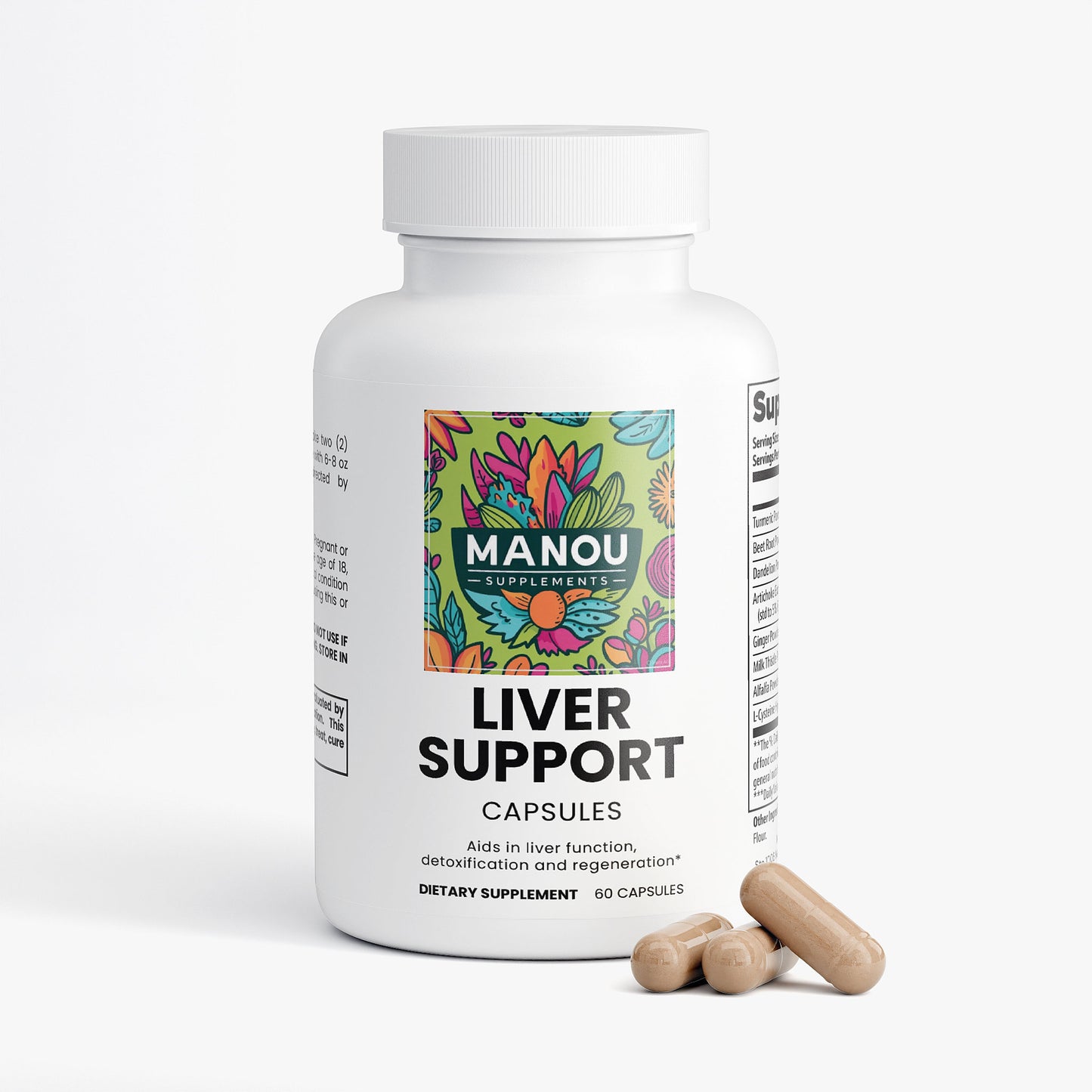 Liver Support Supplement - Milk Thistle, Turmeric & Beetroot - USA Made Detox & Cleanse