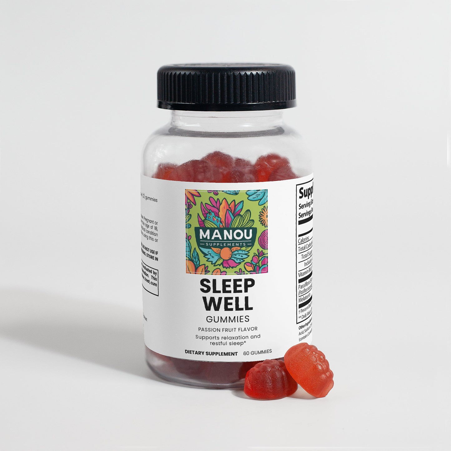 Sleep Well Gummies (Adult)Deep REM Sleep Supplement - For Memory & Cognitive Function - Wake Up Refreshed