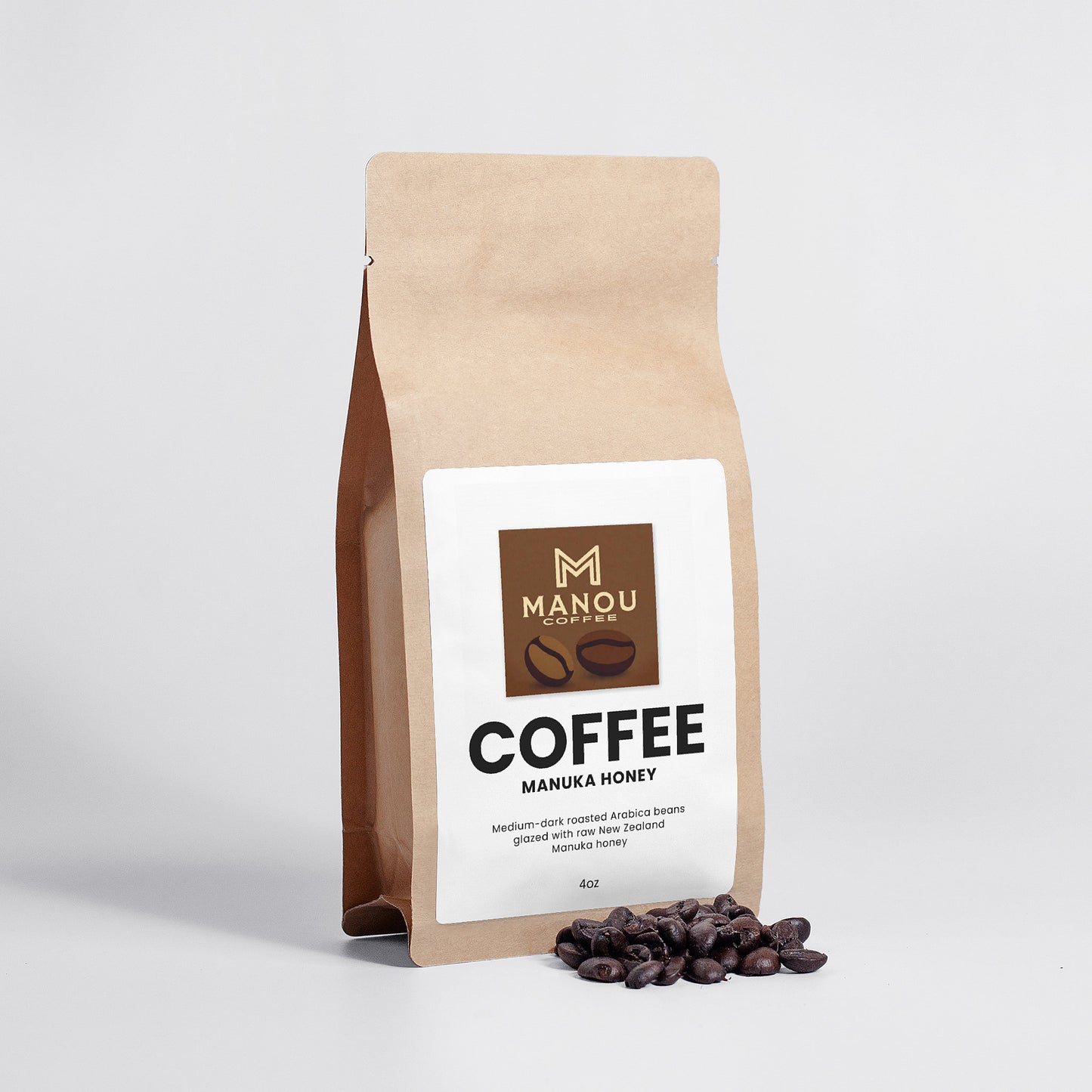 UMF Manuka Honey Coffee | Raw New Zealand Honey | Low Acidity Smooth Brew 4oz