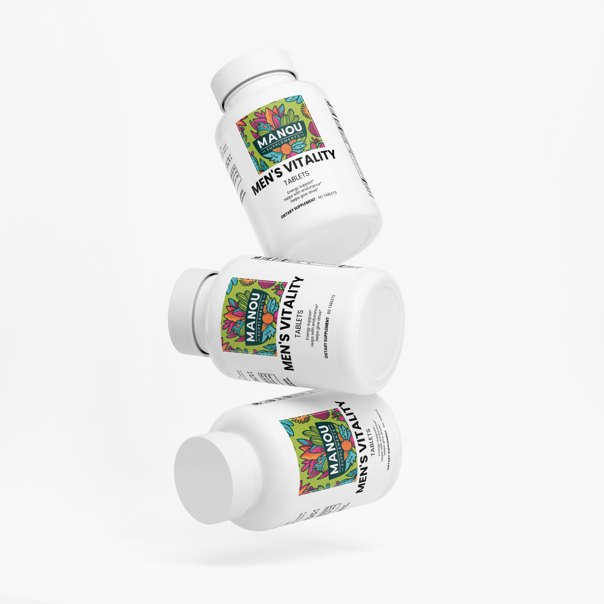Men's Vitality 2 bottles 60 capsules each. Unleash Your Peak Performance. Every Day.