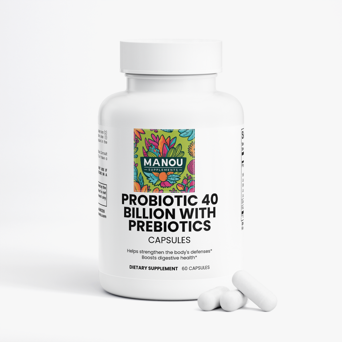 Probiotic 40 Billion with Prebiotics Premium Digestive Enzymes - Nutrient Absorption Aid - Bloating Relief & Energy Support