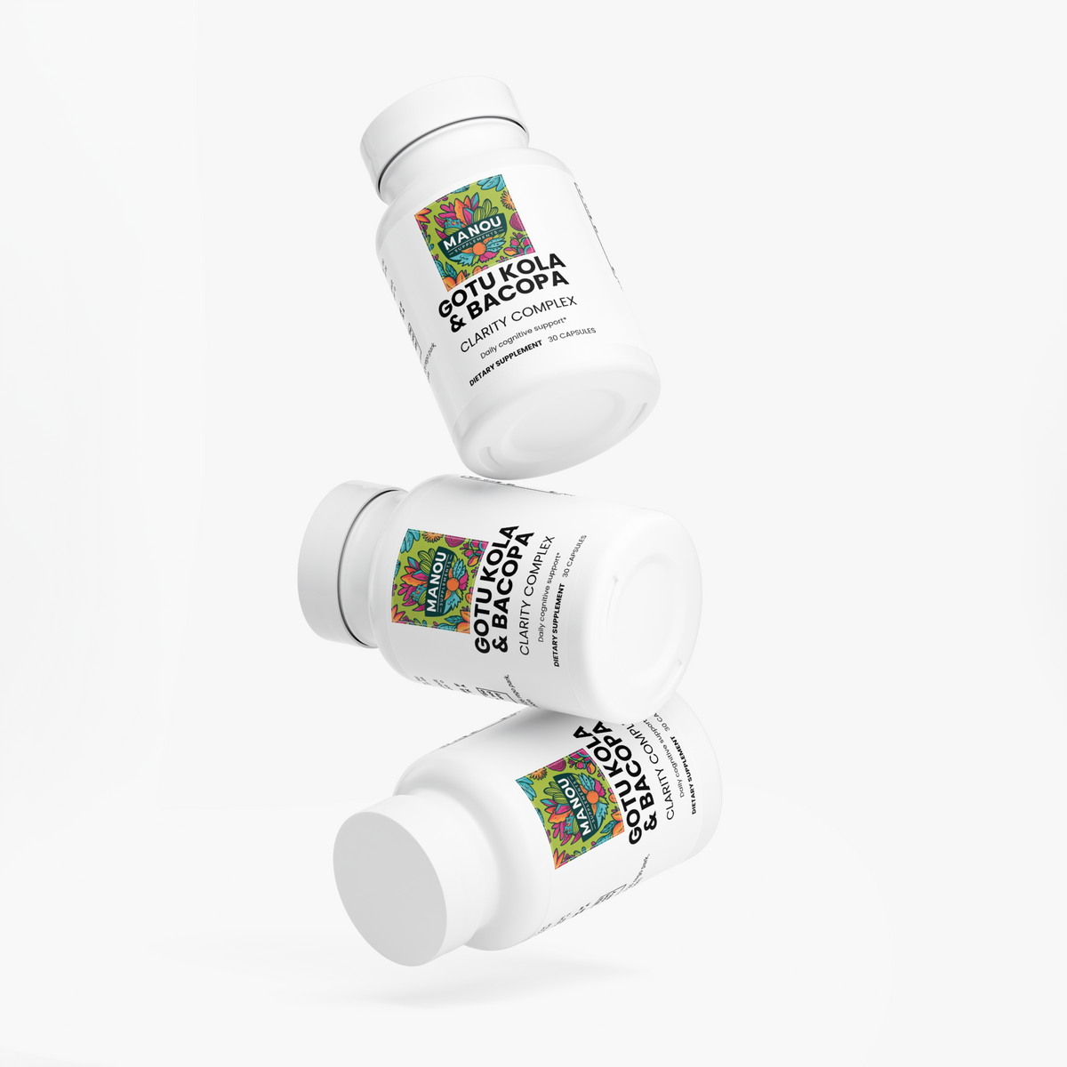 Gotu Kola & Bacopa-Advanced Cognitive Health Supplement, Stress Relief and Vitality Support, Ayurvedic Herbal Capsules