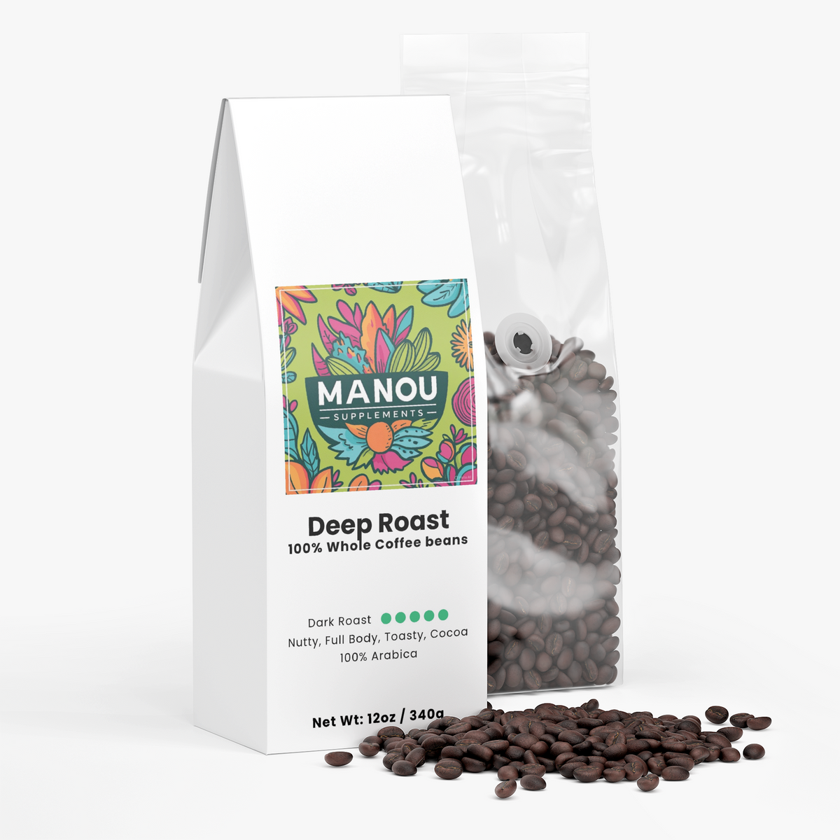 Deep Dark Roast Coffee Beans Smooth Bold Cocoa Nutty You Will Love It