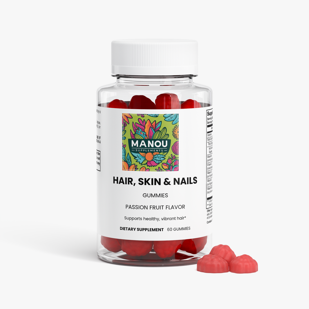 Hair Skin Nails Gummies Biotin Collagen Vitamin C E Zinc Stronger Hair Glowing Skin Faster Nails