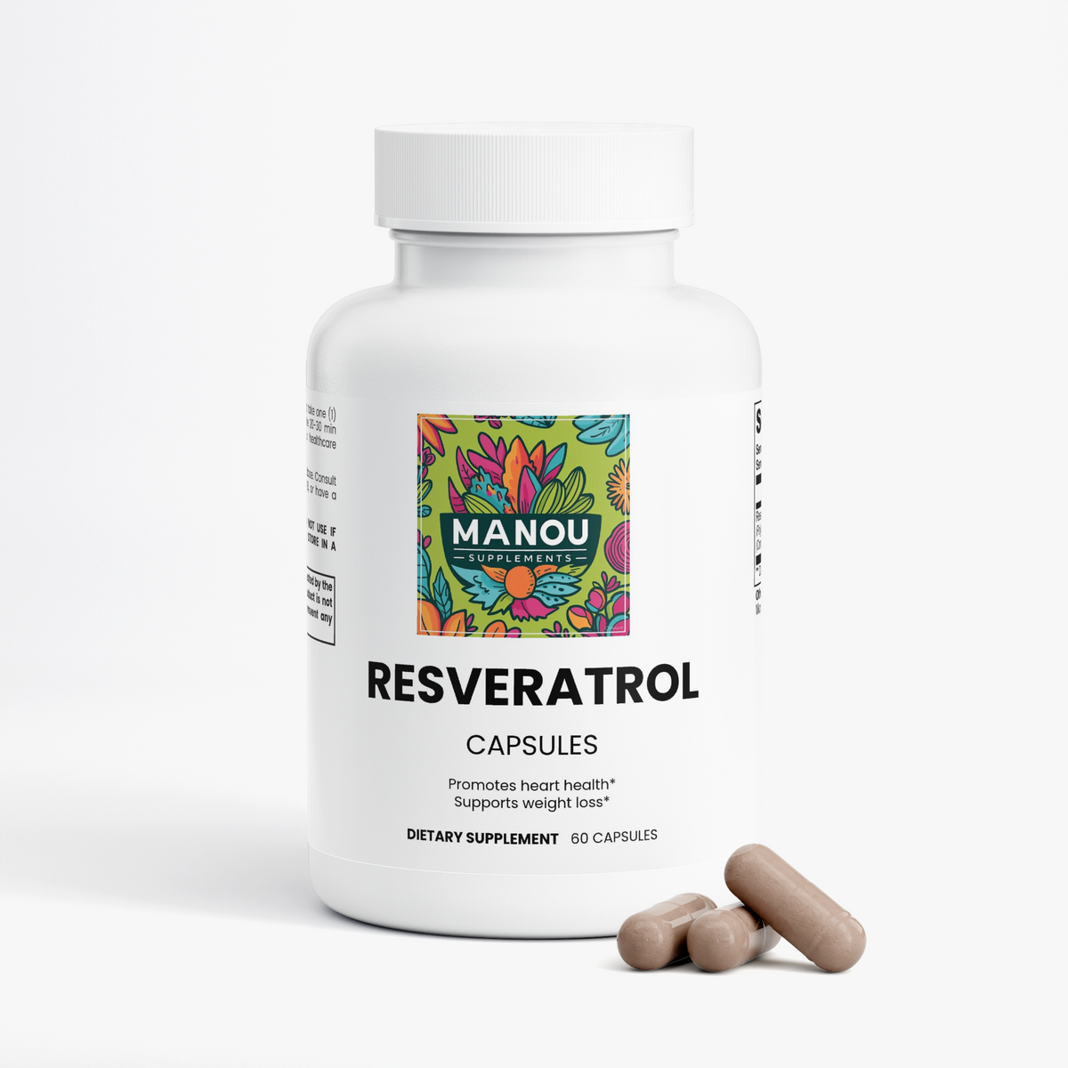Resveratrol supplement, best antioxidant for aging, cellular health support, heart health supplement, metabolic support vitamins, pure resveratrol capsules, no sugar anti-aging.