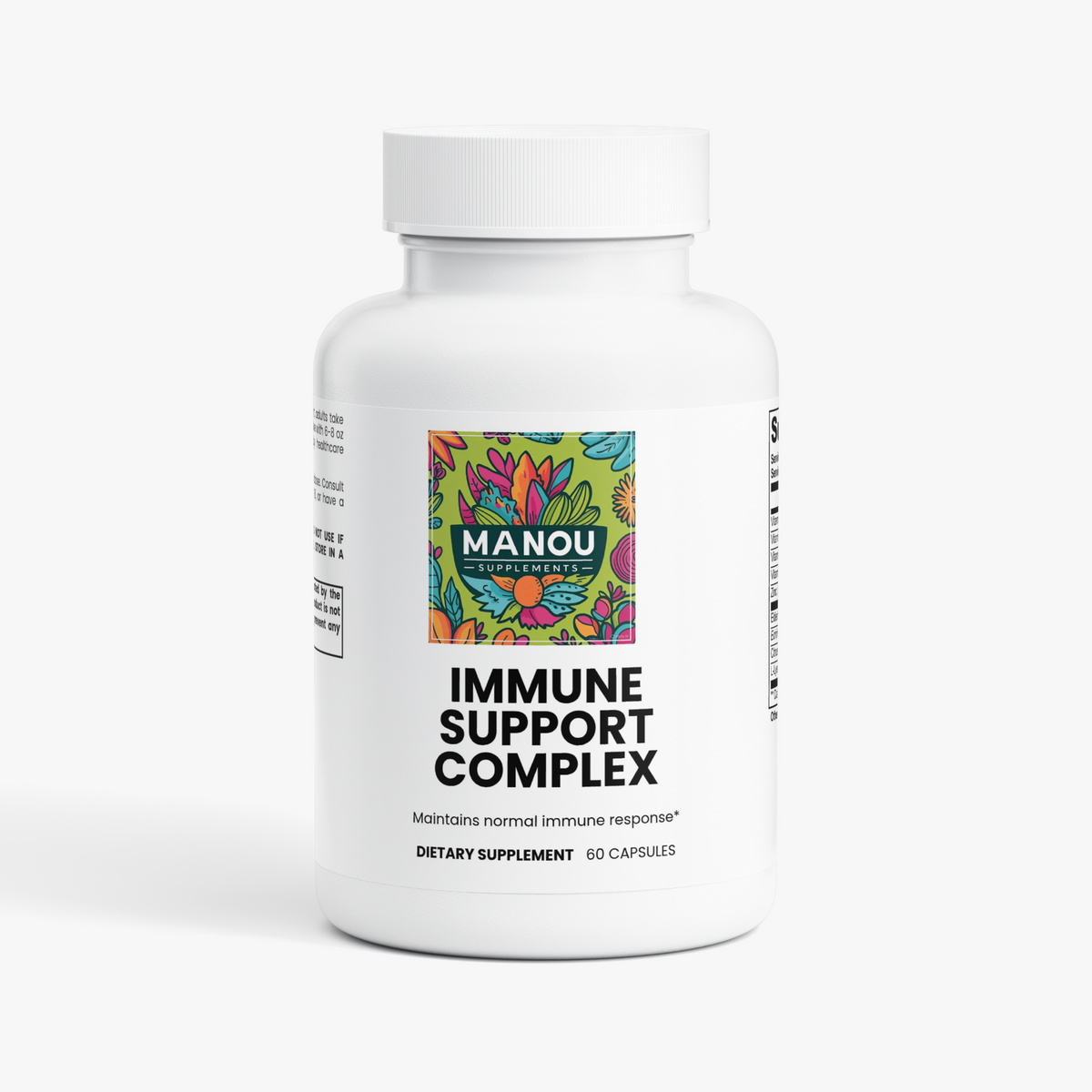 Best Immune Supplement – D3, Zinc, Elderberry, Echinacea, L-Lysine – 60 Capsules USA