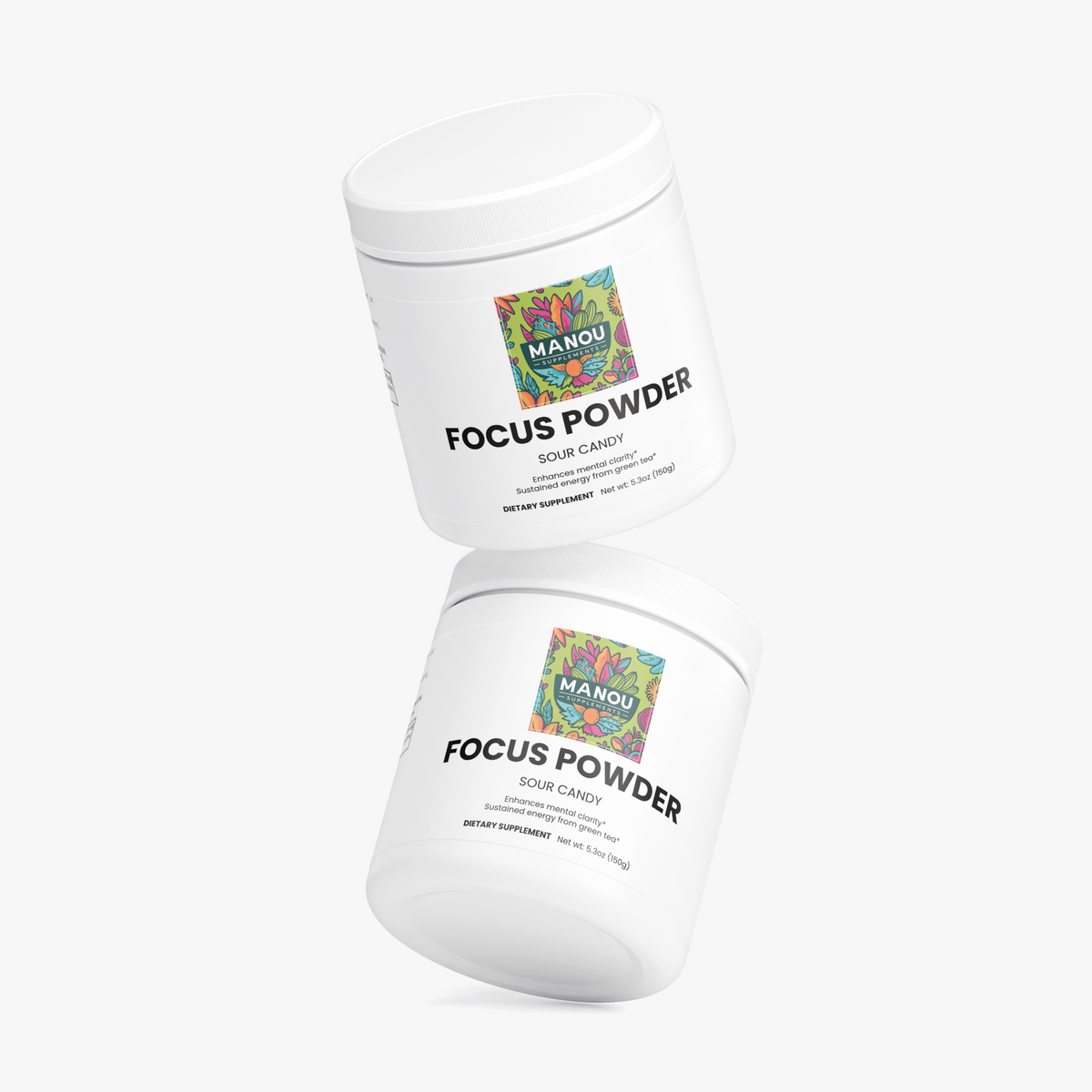 Focus Powder (Sour Candy) – Brain Supplement for Memory, Concentration & Mental Clarity | Alpha-GPC, L-Theanine, Natural Caffeine | No Crash Energy Drink Alternative for Students, Gamers, Professionals & Athletes