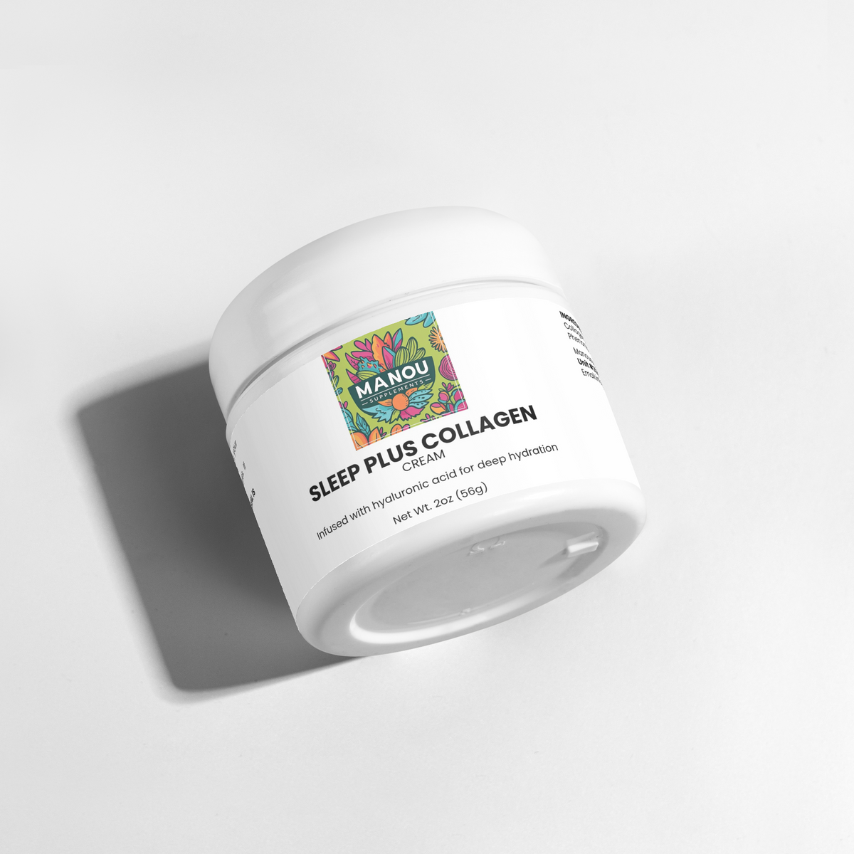 Sleep Plus Collagen Cream Night Moisturizer – Hyaluronic Acid Anti-Aging Firming Face Cream for Dry Skin, Wrinkle Reduction & Overnight Hydration