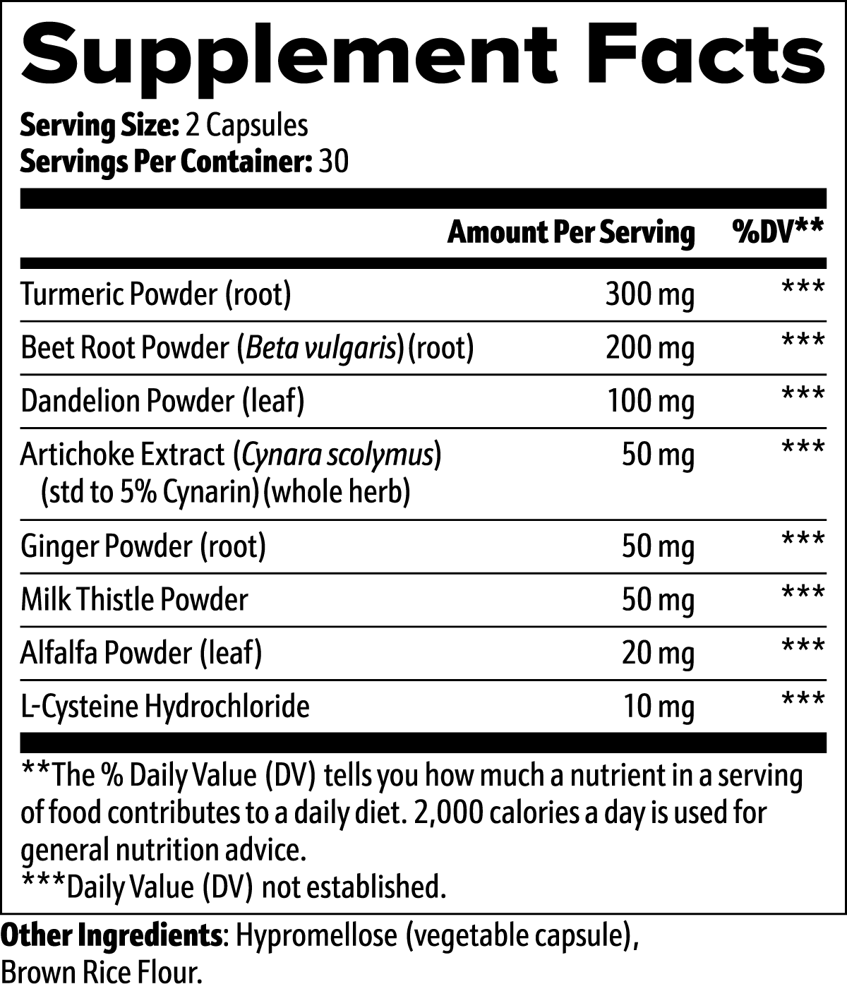 Liver Support Supplement - Milk Thistle, Turmeric & Beetroot - USA Made Detox & Cleanse