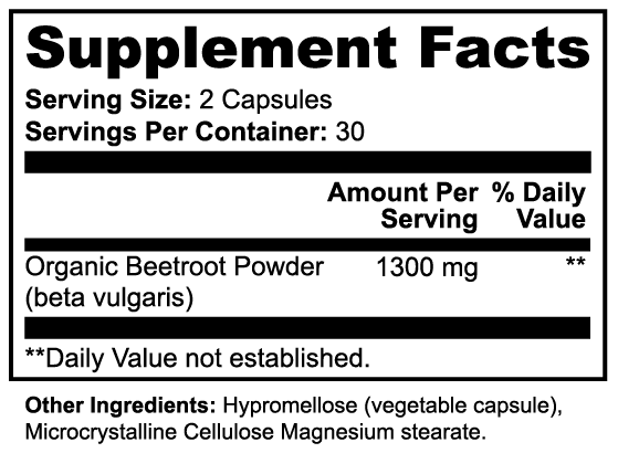 Beetroot Extract 2 bottles 60 capsules each - #1 Plant-Based Pre-Workout | Beetroot Capsules for Pumps, Focus & Oxygen Flow