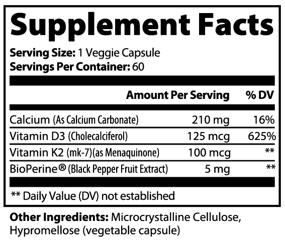 D3 + K2: The Bone & Heart Symphony The Calcium SWAT Team Your Body’s Been Begging For! Transform Brittle to Bulletproof