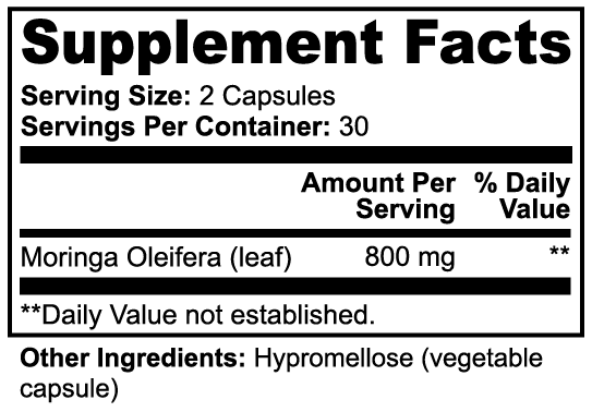 Moringa Pure Plus | Potent Superfood Capsules for Natural Energy & Immune Support