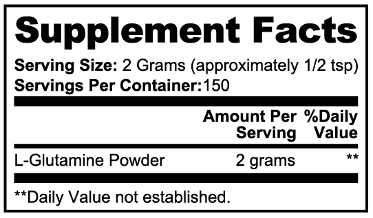L-GLUTAMINE 360 The Pit Crew for Your Protein Synthesis