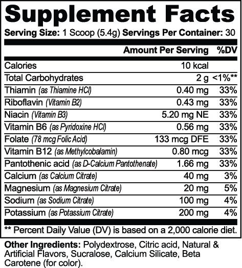 Peach Mango Electrolyte Powder – Sugar-Free Hydration Drink Mix, Keto, Caffeine-Free, No Fillers