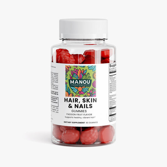 Hair Skin & Nails Gummies with Biotin & Collagen - Extra Strength Growth