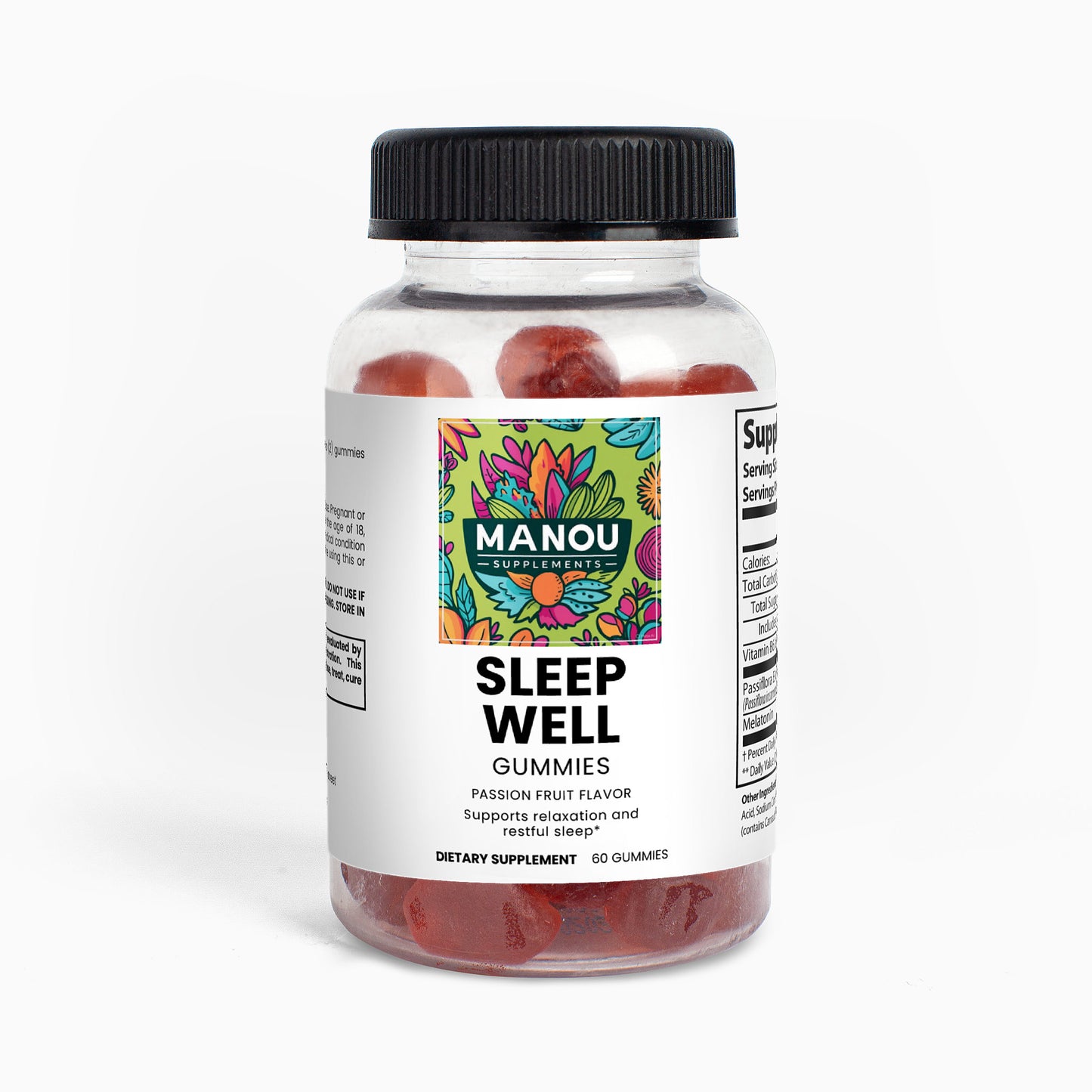 Sleep Well Gummies (Adult)Deep REM Sleep Supplement - For Memory & Cognitive Function - Wake Up Refreshed