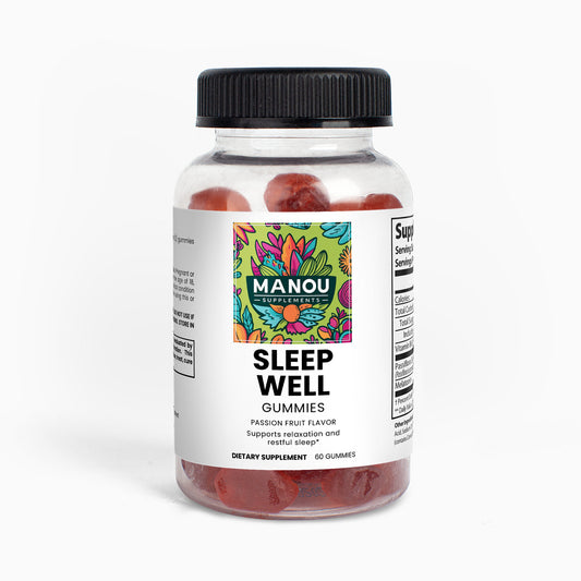 Sleep Well Gummies (Adult)Deep REM Sleep Supplement - For Memory & Cognitive Function - Wake Up Refreshed