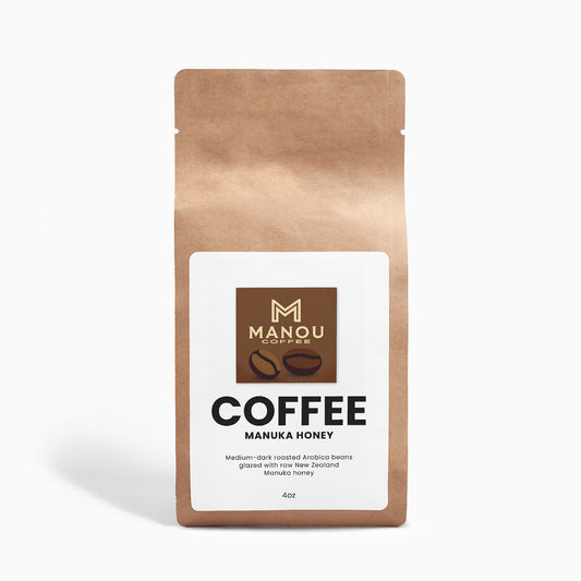 UMF Manuka Honey Coffee | Raw New Zealand Honey | Low Acidity Smooth Brew 4oz