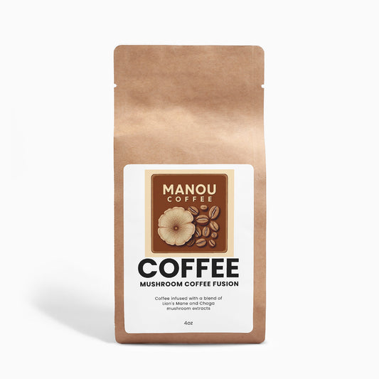 Mushroom Coffee Fusion - Lion’s Mane & Chaga  Coffee | Cognitive Boost & NGF Support 4oz