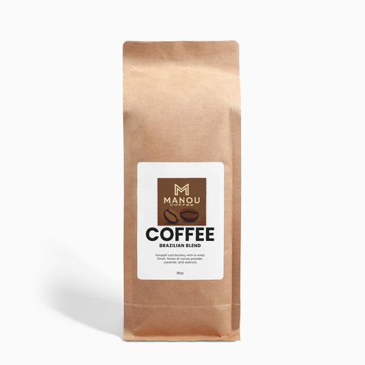 Brazilian Coffee Beans | Low Acidity Smooth Brew | Chocolate & Nut Notes
 16oz