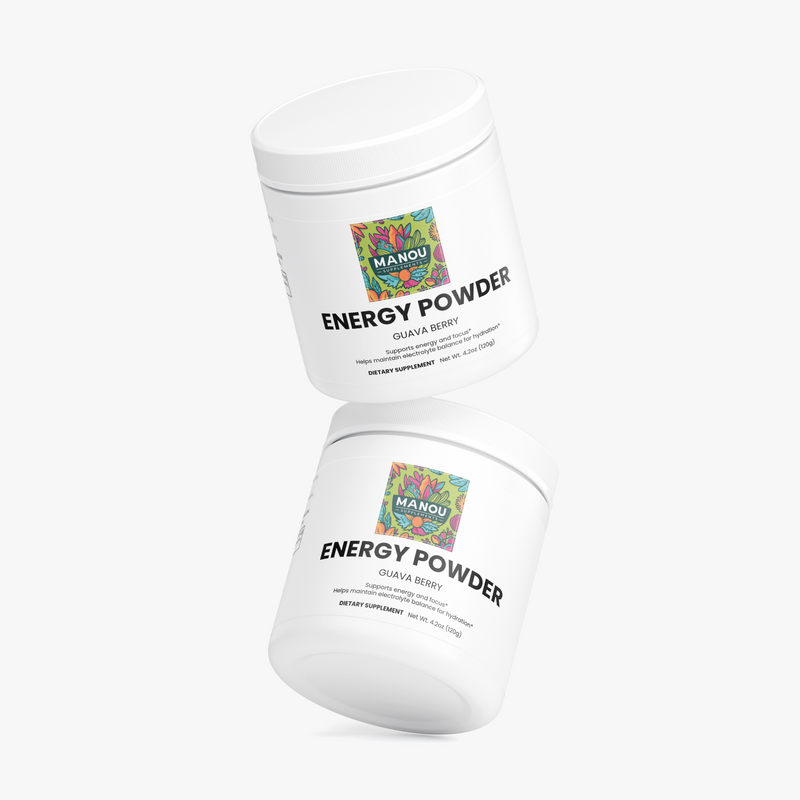 Energy Powder (Guava Berry)Exotic Guava + Mixed Berry Flavor 2 Jars | Sustained Energy Supplement | Pre-Workout & Office Fuel