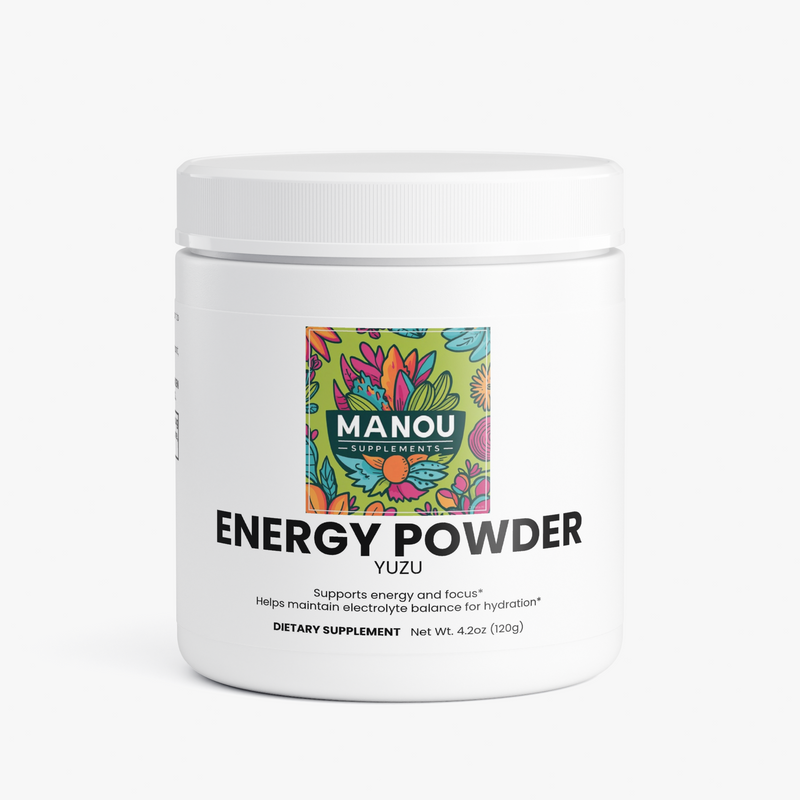 Energy Powder (Yuzu Flavor)Premium Japanese Citrus Flavor | Sustained Mental Clarity | Clean Energy Supplement | Workout & Office Fuel