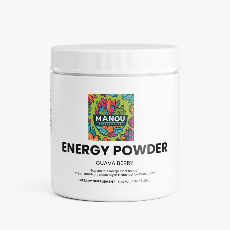 Energy Powder (Guava Berry)Exotic Guava + Mixed Berry Flavor | Sustained Energy Supplement | Pre-Workout & Office Fuel