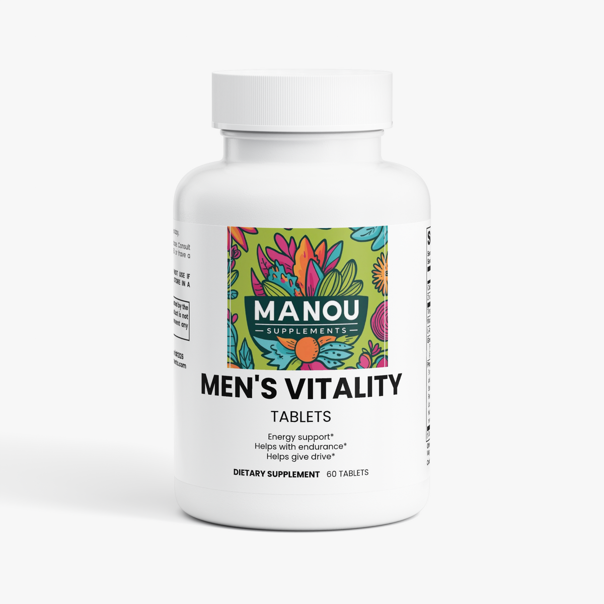Men's Vitality  2 bottles  60 capsules each. Unleash Your Peak Performance. Every Day.