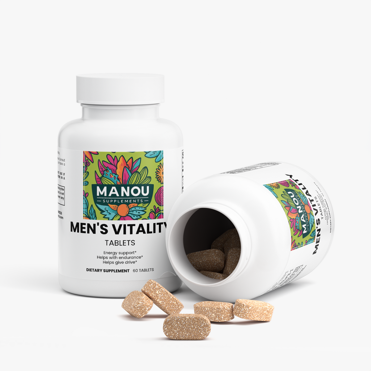 Men's Vitality  2 bottles  60 capsules each. Unleash Your Peak Performance. Every Day.