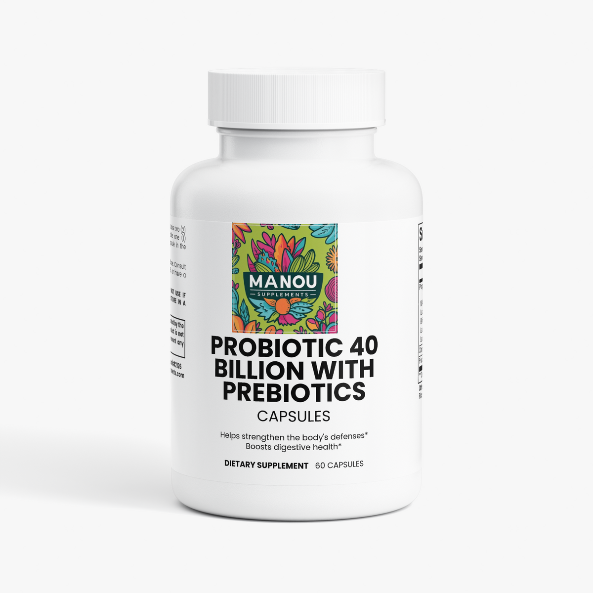 Probiotic 40 Billion with Prebiotics Premium Digestive Enzymes - Nutrient Absorption Aid - Bloating Relief & Energy Support