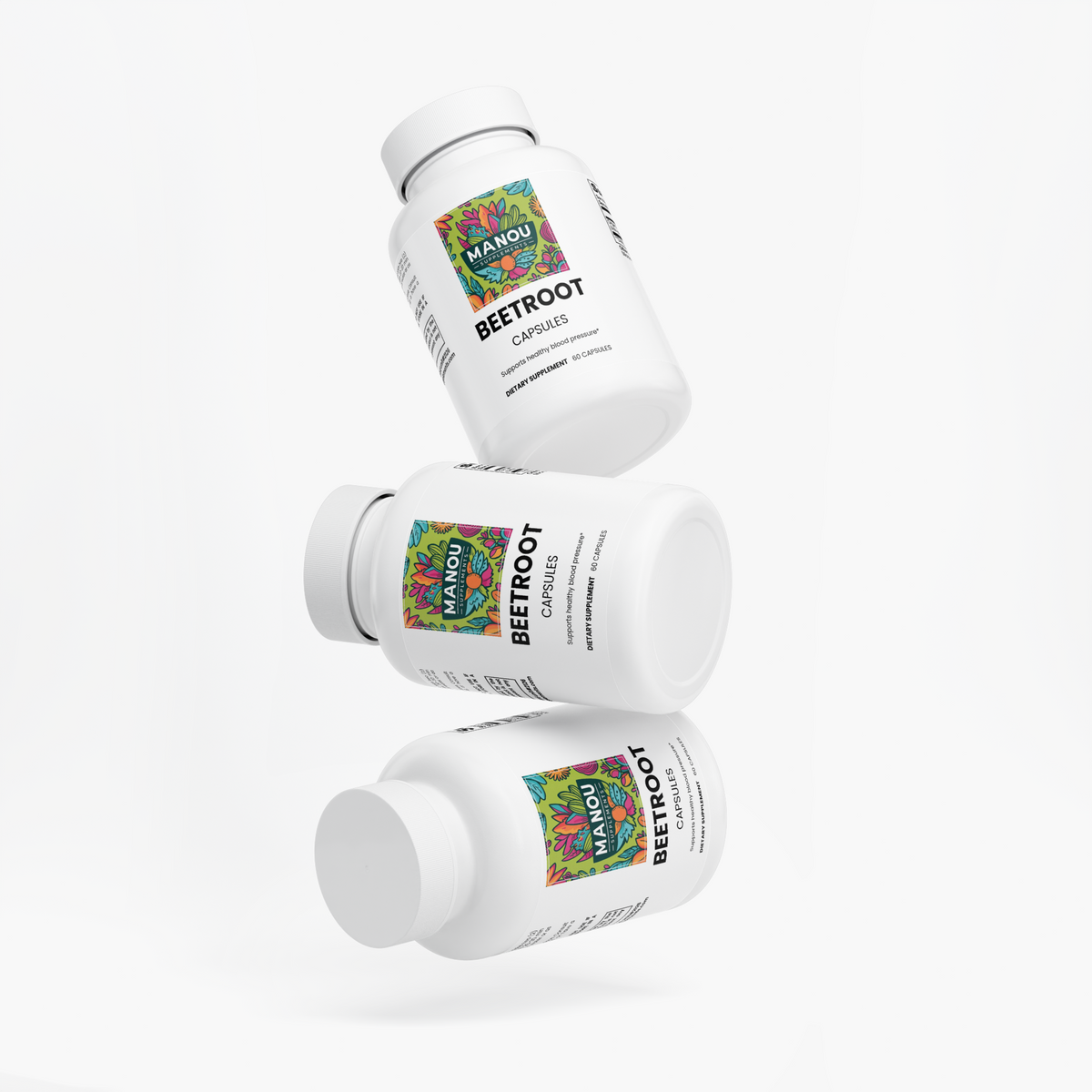 Beetroot Extract  2 bottles  60 capsules each - #1 Plant-Based Pre-Workout | Beetroot Capsules for Pumps, Focus & Oxygen Flow