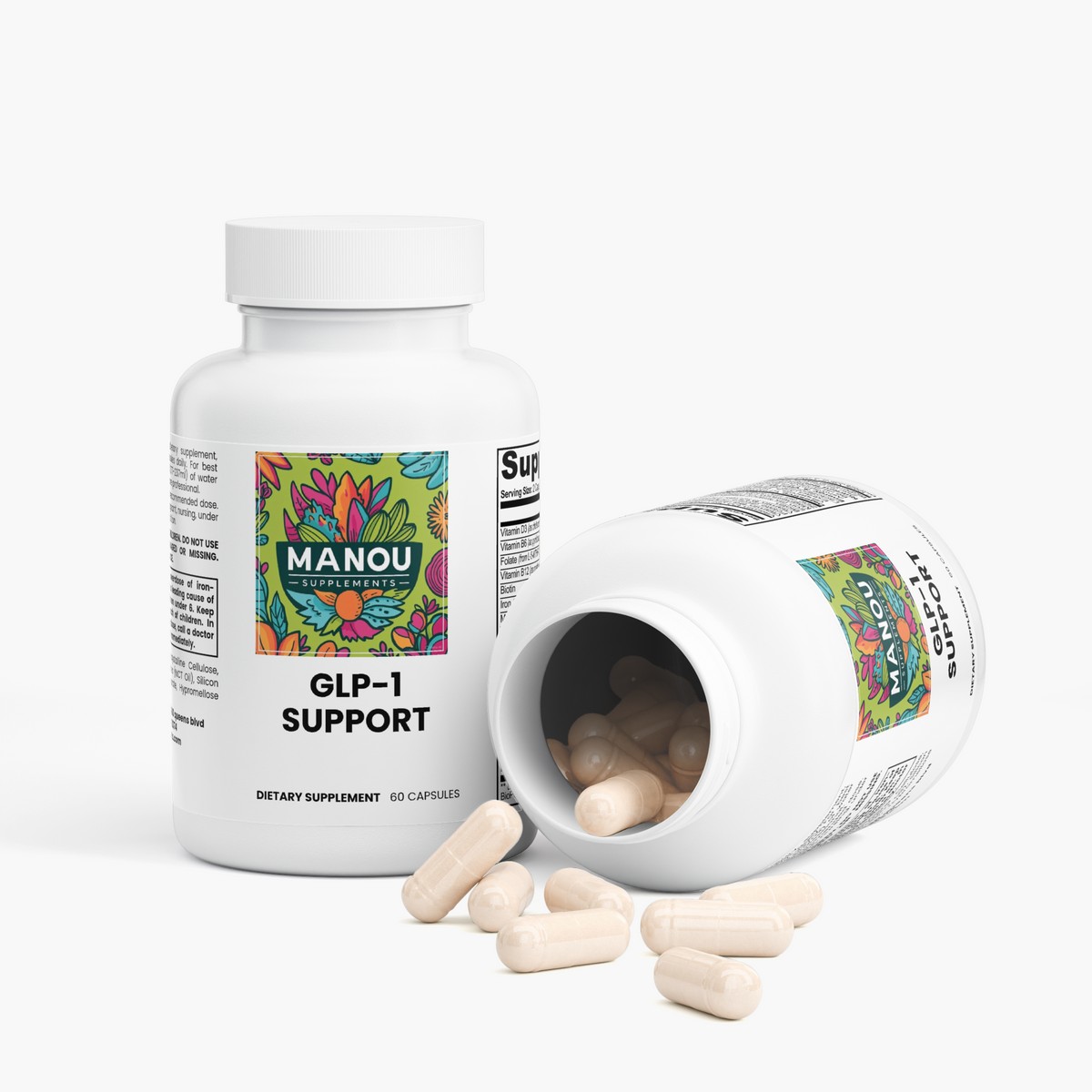 GLP-1 Support-Digestive Support with Probiotics, Enzymes, Magnesium, and Ashwagandha for Energy and Stress Resilience
