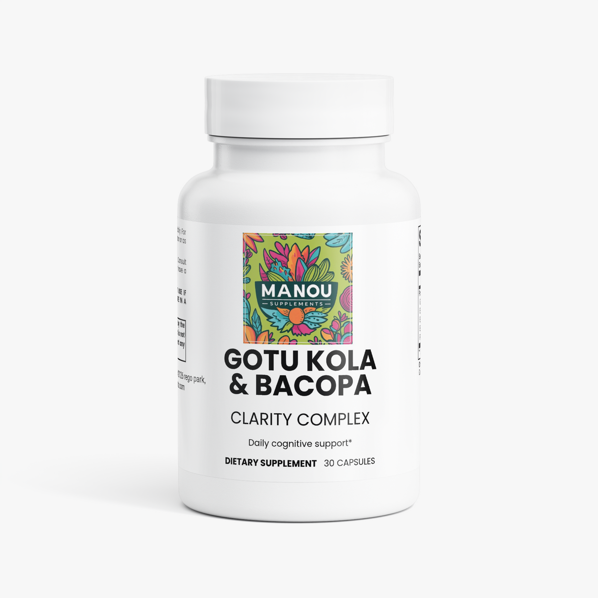 Gotu Kola & Bacopa-Advanced Cognitive Health Supplement, Stress Relief and Vitality Support, Ayurvedic Herbal Capsules