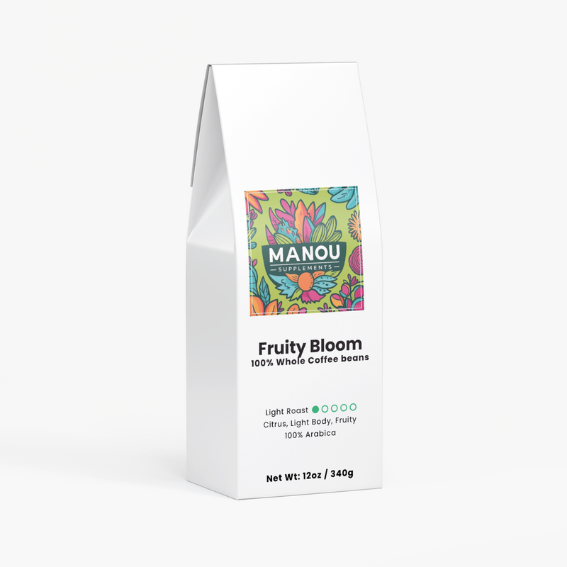 Fruity Bloom Coffee (Light Roast) – Not just coffee. A burst of dried fruit, citrus zest, and pure morning energy.