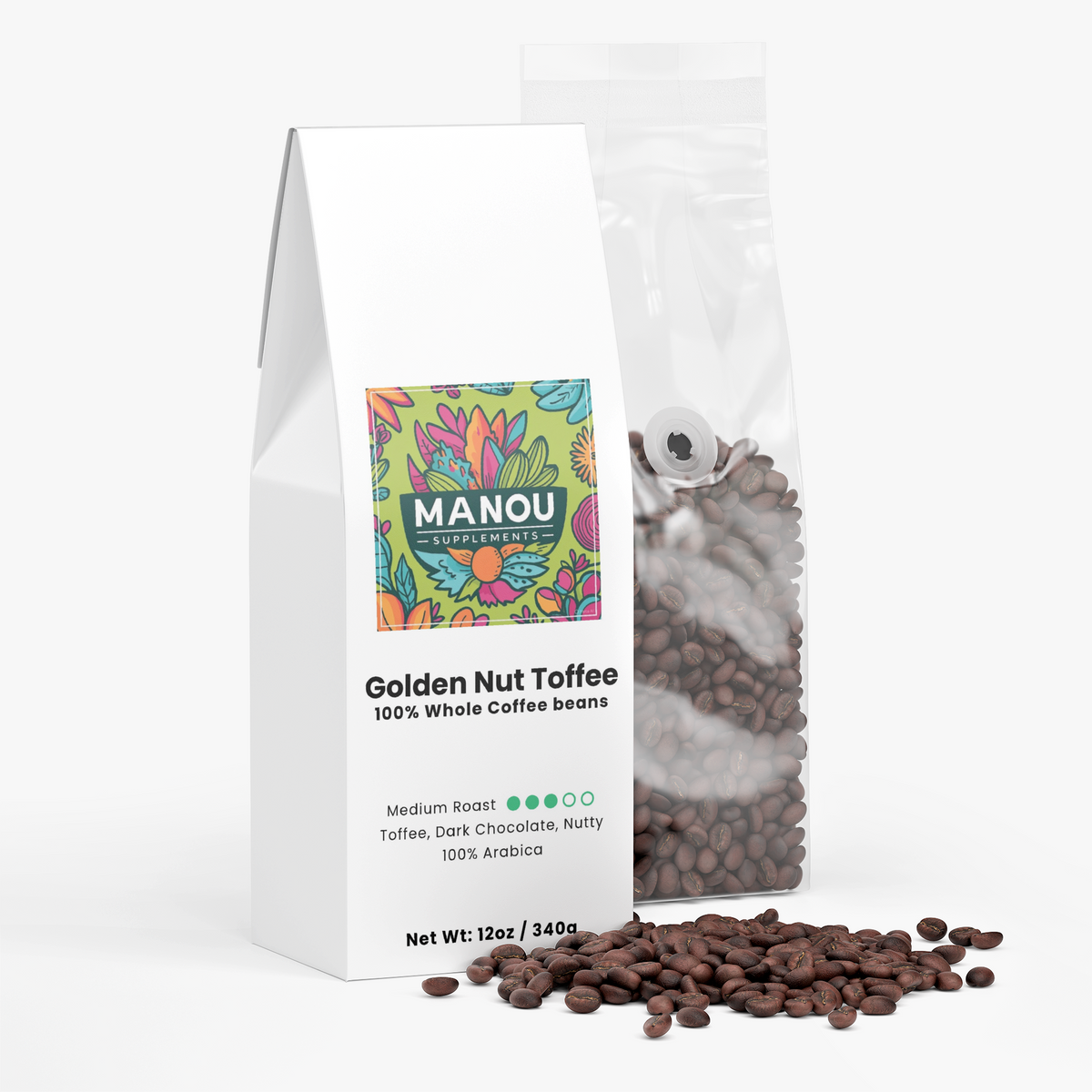 Golden Nut Toffee Coffee Brazilian Single Origin Medium Roast Smooth Caramel Chocolate Notes