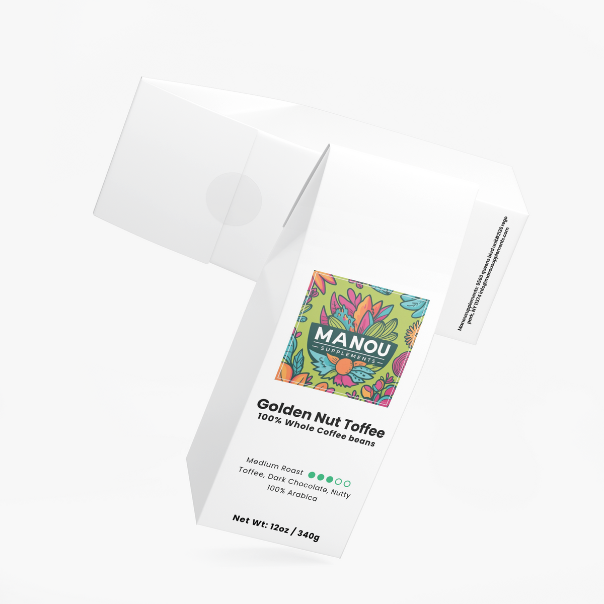 Golden Nut Toffee Coffee Brazilian Single Origin Medium Roast Smooth Caramel Chocolate Notes